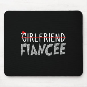 Fiancee Fiance Christmas Pyjamas Engaged Couples M Mouse Pad