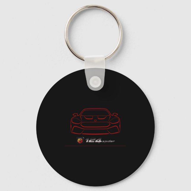 Fiat 124 Abarth Sder70 T Shirt  Keychain (Front)