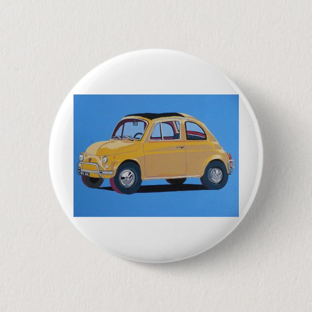 Fiat 500 2 inch round button (Front)