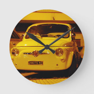 Fiat 500 Abarth. Round Clock