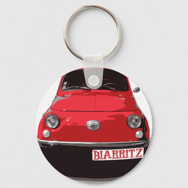 Fiat 500 Biarritz Keychain (Front)