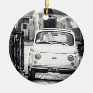 Fiat 500, Cinquecento in Italy Ceramic Ornament