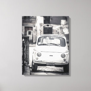 Fiat 500, cinquecento, in Italy, classic canvas