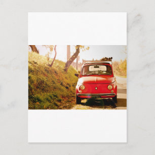 Fiat 500, Cinquecento in Italy Postcard