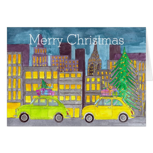 Fiat 500 dans la ville personnalisable (Devant horizontal)