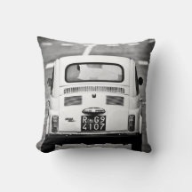 Fiat 500 en Italie, coussin de voiture classique