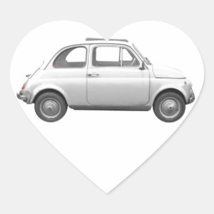 Fiat 500 heart sticker