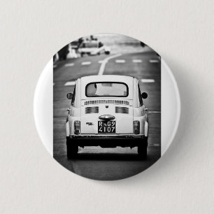Fiat 500 in Rome 2 Inch Round Button