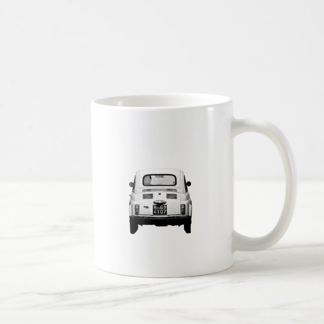 Fiat 500 in Rome, Italy. Coffee Mug (Right)