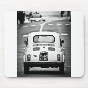 Fiat 500 in Rome, Italy Mouse Pad