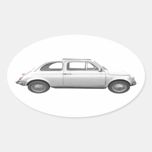 Fiat 500 oval sticker