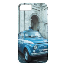 Fiat 500 Police car iPhone 7 case in Italy, Rome
