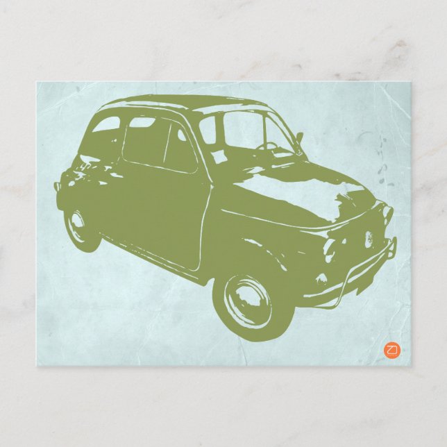 Fiat 500 postcard (Front)