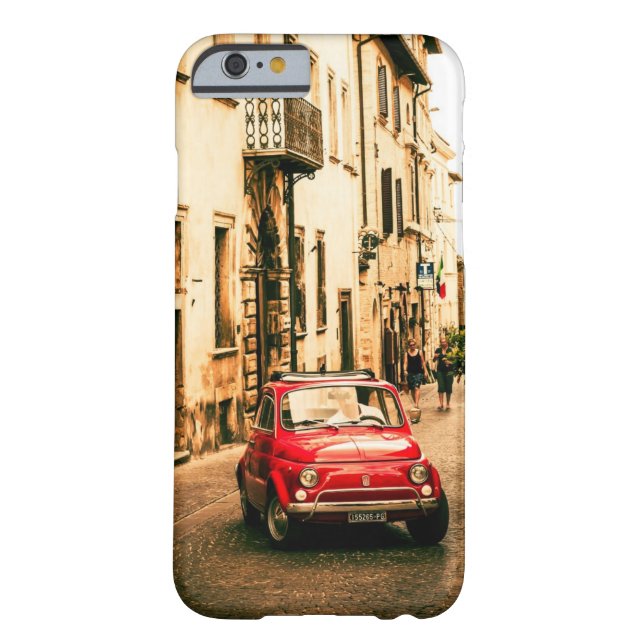 Fiat 500 Red in Italy, Tuscany Iphone 6 case, Case-Mate iPhone Case (Back)