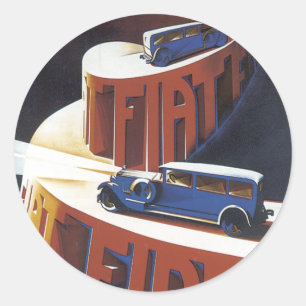 Fiat Classic Round Sticker