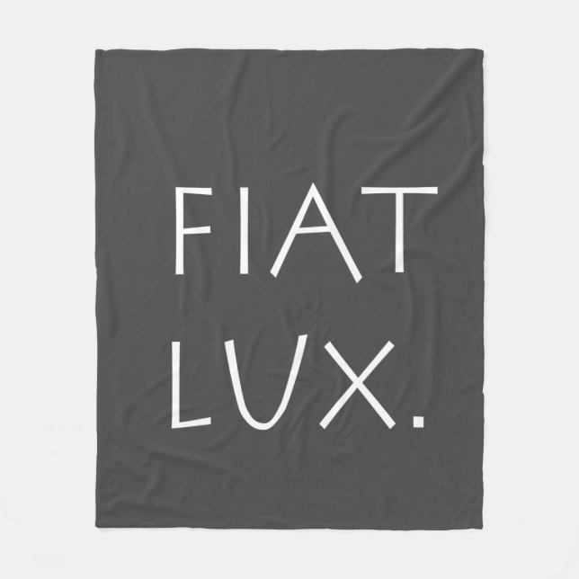 Fiat Lux Fleece Blanket (Front)