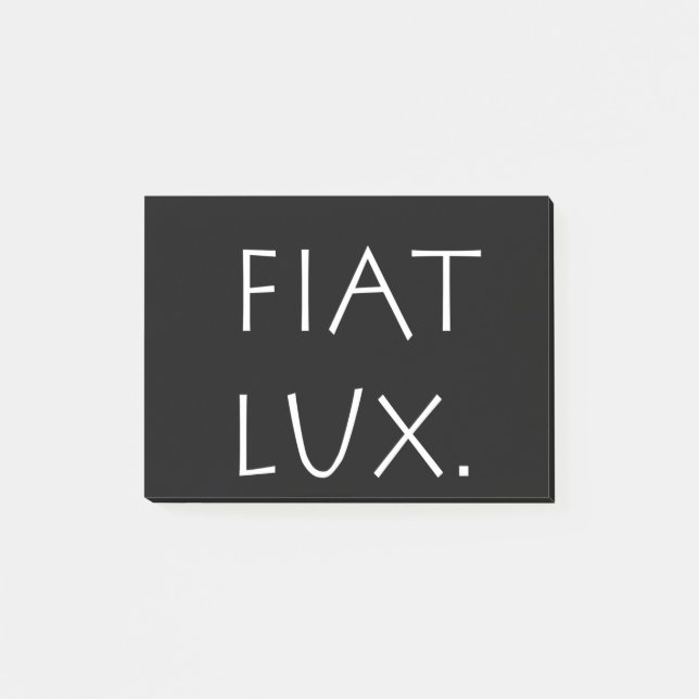 Fiat Lux Post-it Notes (Front)