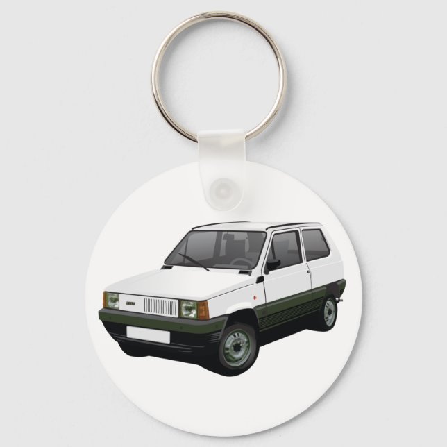 Fiat Panda 30/45 Mk1 (Tipo 141) white Keychain (Front)