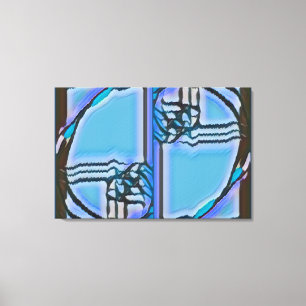 FIB 369   The Blues, Fibonacci Canvas Print