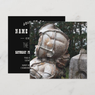 fiberglass graveyard big boy and milk carton invitation