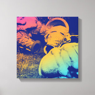 fiberglass summer ice cream cones canvas print