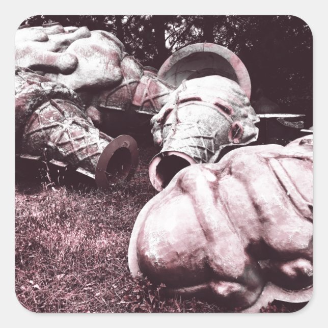 fiberglass summer ice cream cones square sticker (Front)