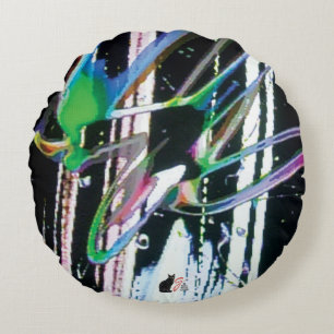 Fiberous KC image Round Pillow