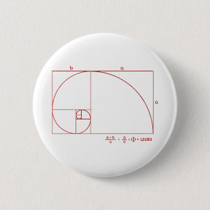 Fibonacci 2 Inch Round Button