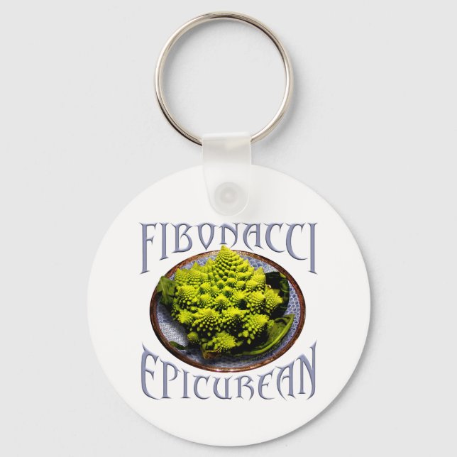 Fibonacci Epicurean Keychain (Front)