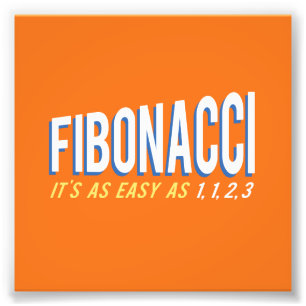 Fibonacci It's as Easy as 1, 1, 2, 3 Photo Print