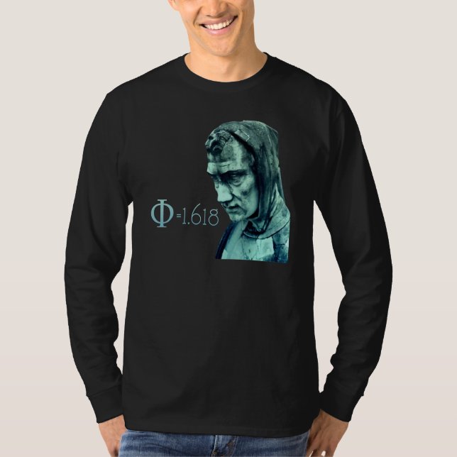 Fibonacci Math Symbols Divine Proportion T-Shirt (Front)