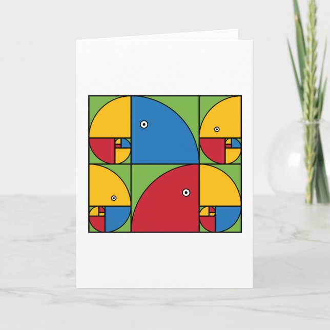 Fibonacci Parrots Card (Front)