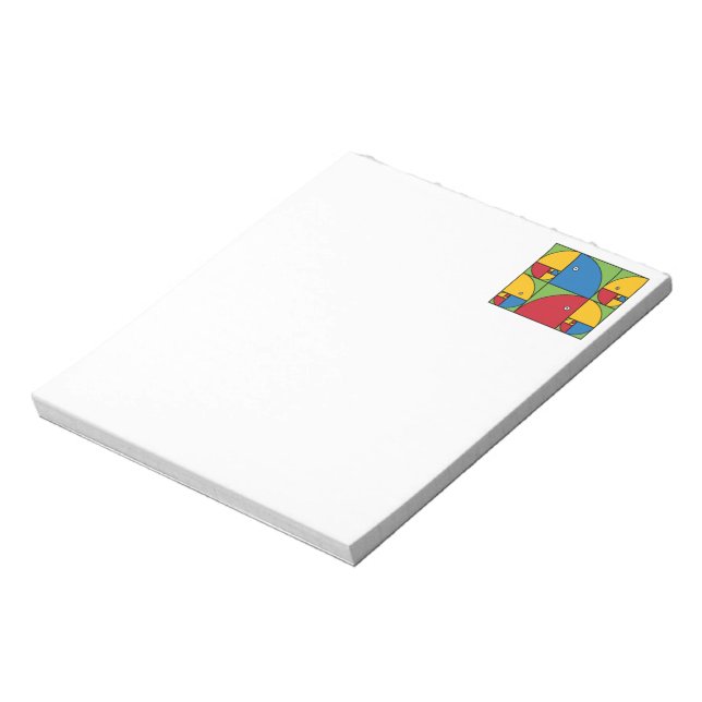 Fibonacci Parrots Notepad (Rotated)