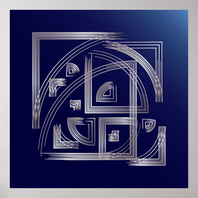 Fibonacci puzzle poster (Front)