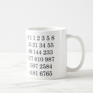 Fibonacci Sequence Mug Math Fibonacci Numbers Mug