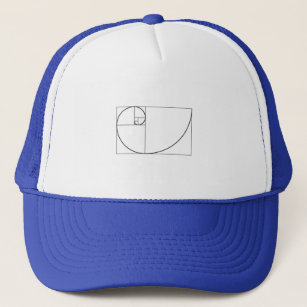 Fibonacci Spiral Golden Section Geometry Trucker Hat