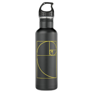 Fibonacci Spiral Sacred Geometry 710 Ml Water Bottle