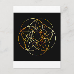 Fibonacci Spiral- The sacred geometry Postcard