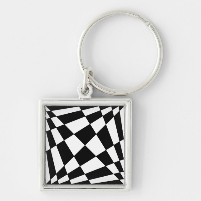 Fibonacci Squares Keychain - 1x1 (Front)