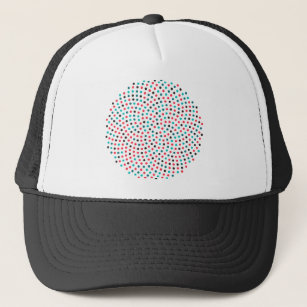Fibonacci Sunflower Spiral - Melon Trucker Hat