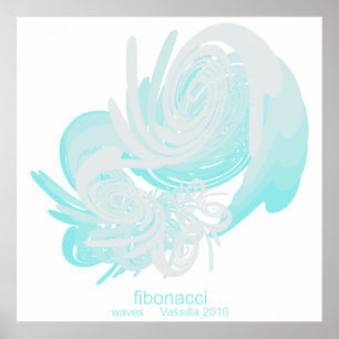 Fibonacci Vagues énorme Poster