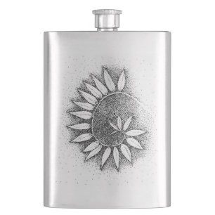 Fibonacci Vine Hip Flask