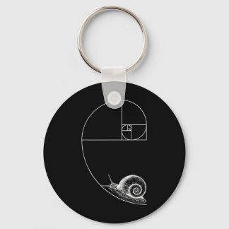 Fibonacci With Snail Mathematics Math Teacher Geom Keychain