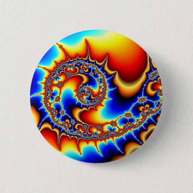 Fibonaccispikeral 2 Inch Round Button (Front)