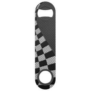 Fibre de carbone comme course Drapeau Wave Print