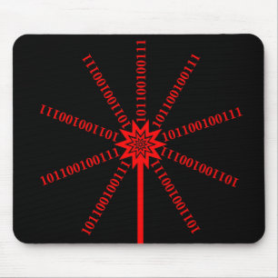 Fibre Optic Data Burst Mouse Pad