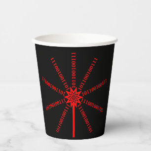 Fibre Optic Data Burst Paper Cups