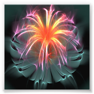 Fibre Optic Flower (square) Photo Print