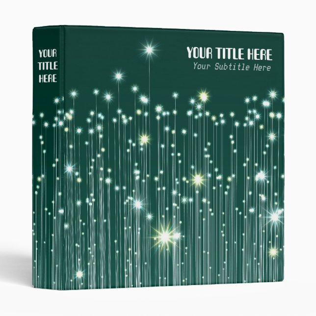 Fibre Optic Universe (1in) Binder (Front/Spine)