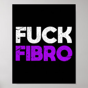 Fibro Fibromyalgia Fibromyositis Chronic Pain Grun Poster